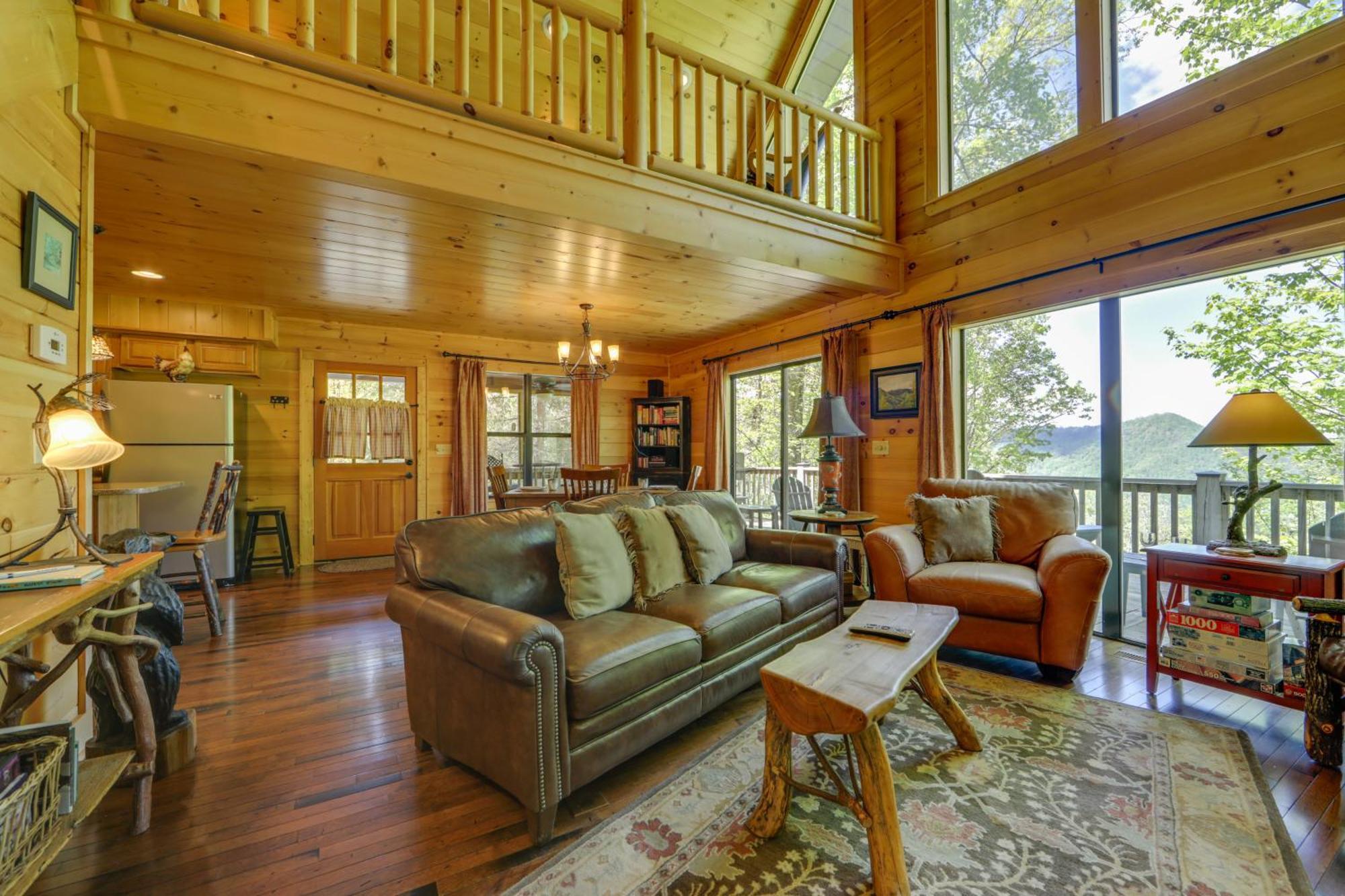 Bryson City Cabin With Hot Tub And Mountain Views! Bagian luar foto